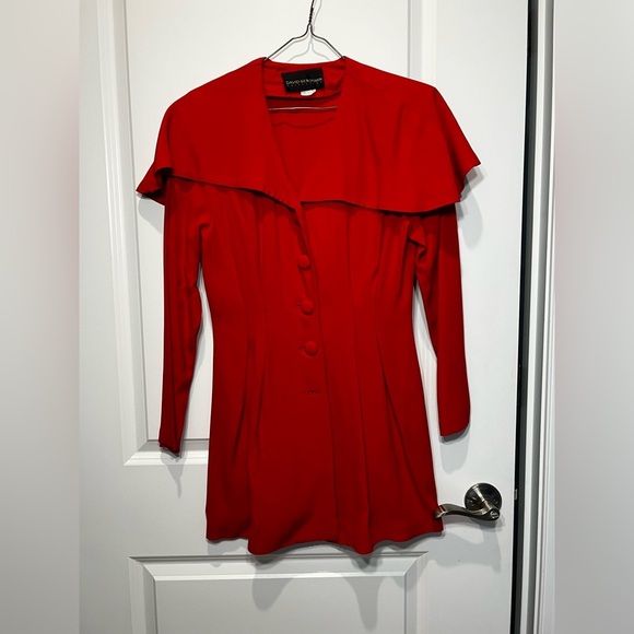 David Benjamin Collection Women’s Vintage Red Blazer Size 5/6 - Picture 1 of 12